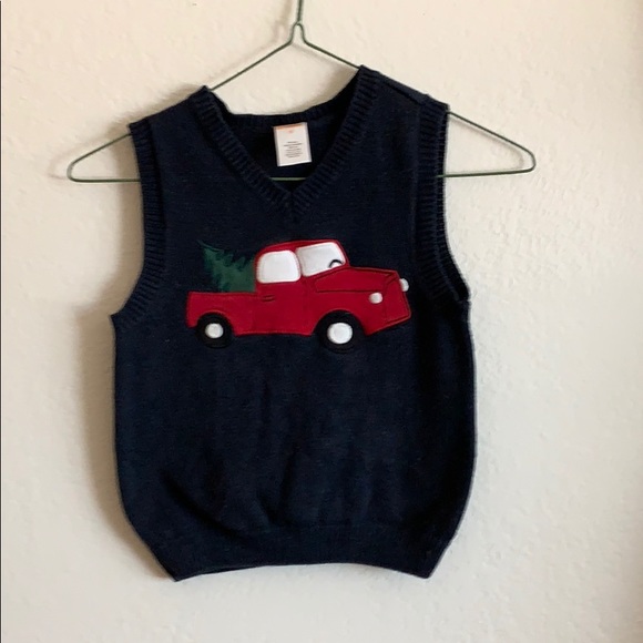 boys christmas sweater vest